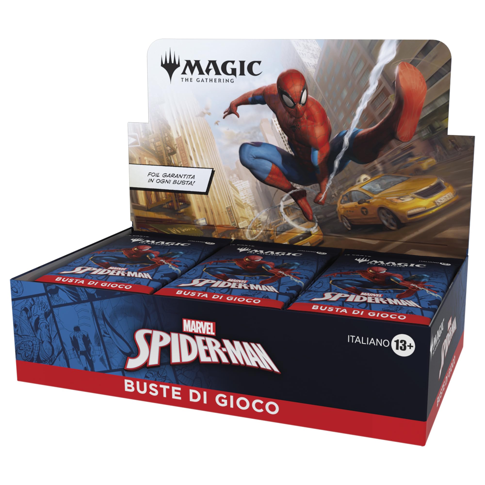 box magic spiderman BOX DA 30 BUSTE MAGIC SPIDERMAN - immagine 1