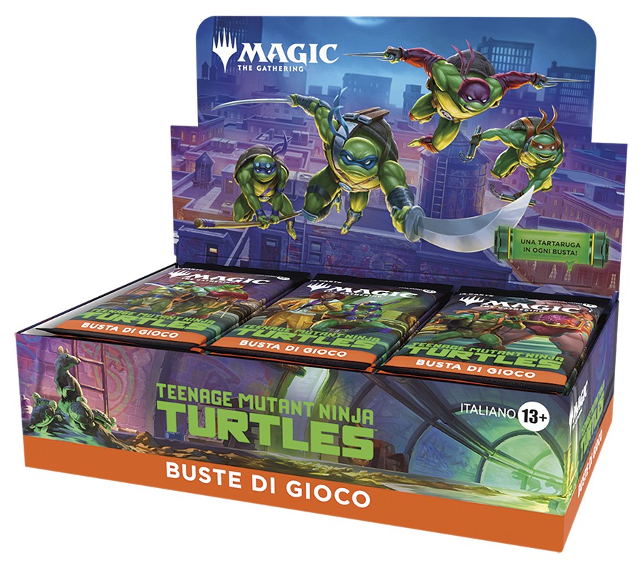 box magic tartarughe ninja BOX DA 30 BUSTE MAGIC TARTARUGHE NINJA - immagine 1