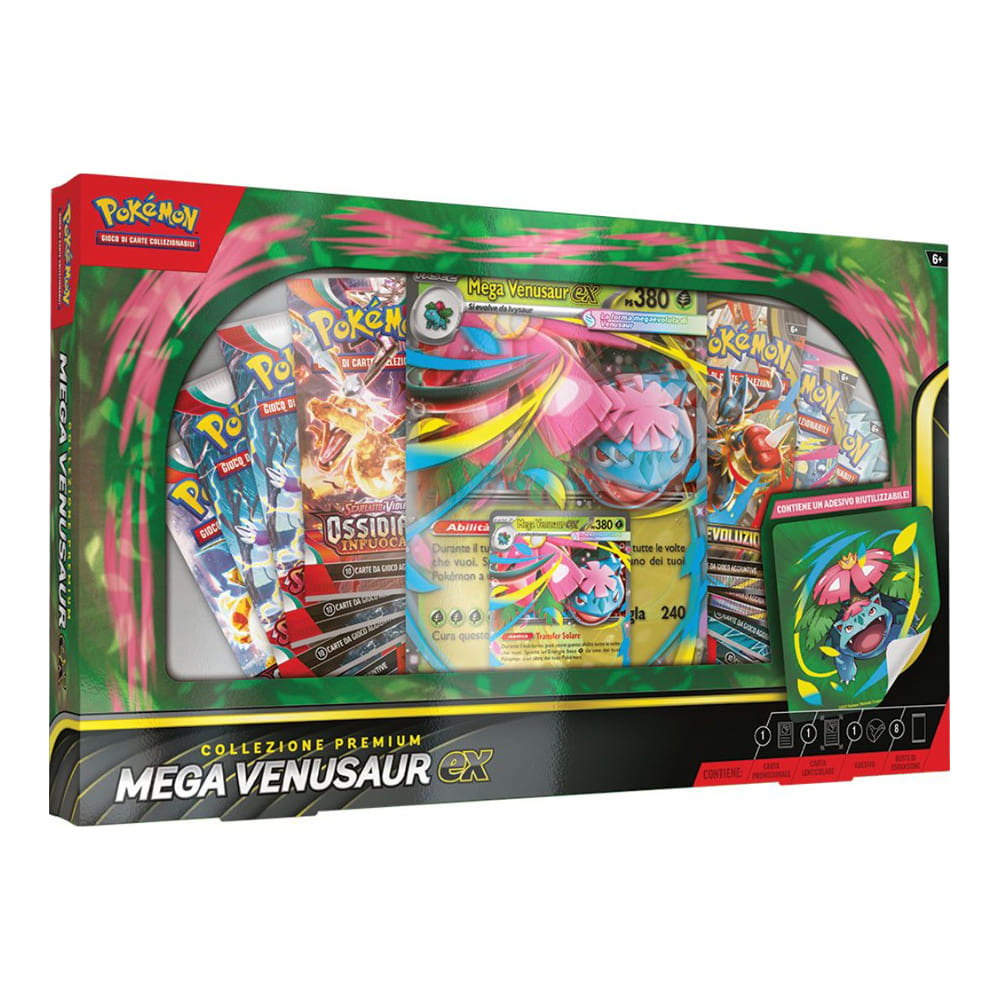 pokemon-collezione-mega-venusaur-ex-versione-italiano COLLEZIONE PREMIUM MEGA VENUSAUR EX - immagine 1