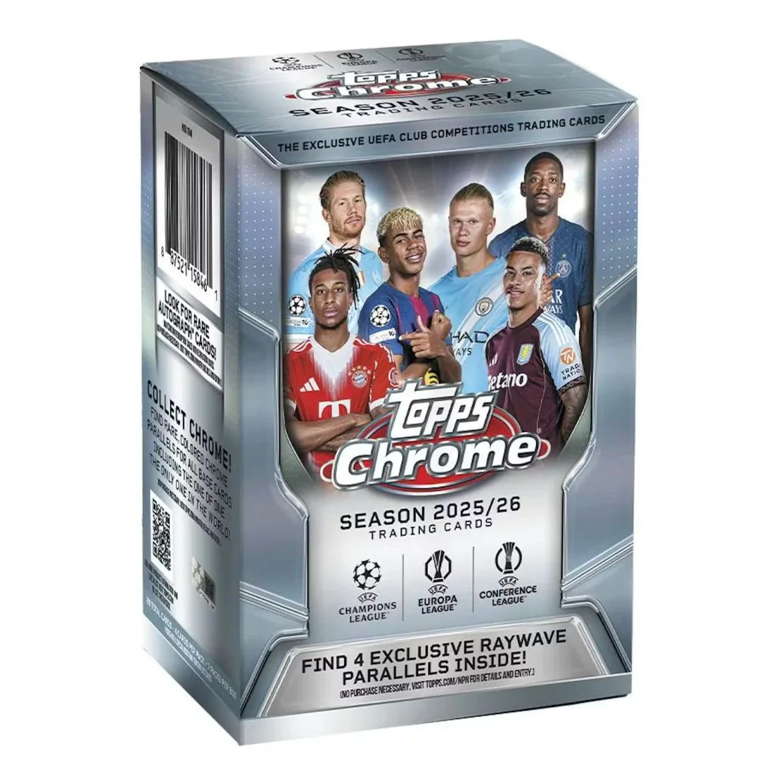 topps_2025-26_chrome_ucc_blaster_box_1_ BOX SEALED TOPPS CHROME CHAMPIONS LEAGUE - immagine 1