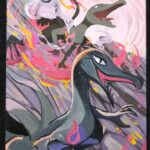POKEMON SALAZZLE CARTA IN ACRILICO REALIZZATA DA ARTISTA FATTA A MANO
