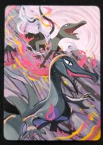 POKEMON SALAZZLE CARTA IN ACRILICO REALIZZATA DA ARTISTA FATTA A MANO