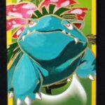 POKEMON VENUSAUR 2 CARTA IN ACRILICO REALIZZATA DA ARTISTA FATTA A MANO